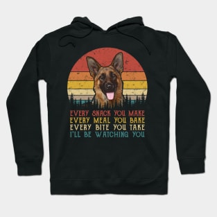 Retro Belgian Malinois Every Snack You Make Every Meal You Bake Hoodie